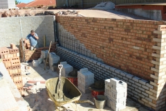 wb 2 story ret wall support